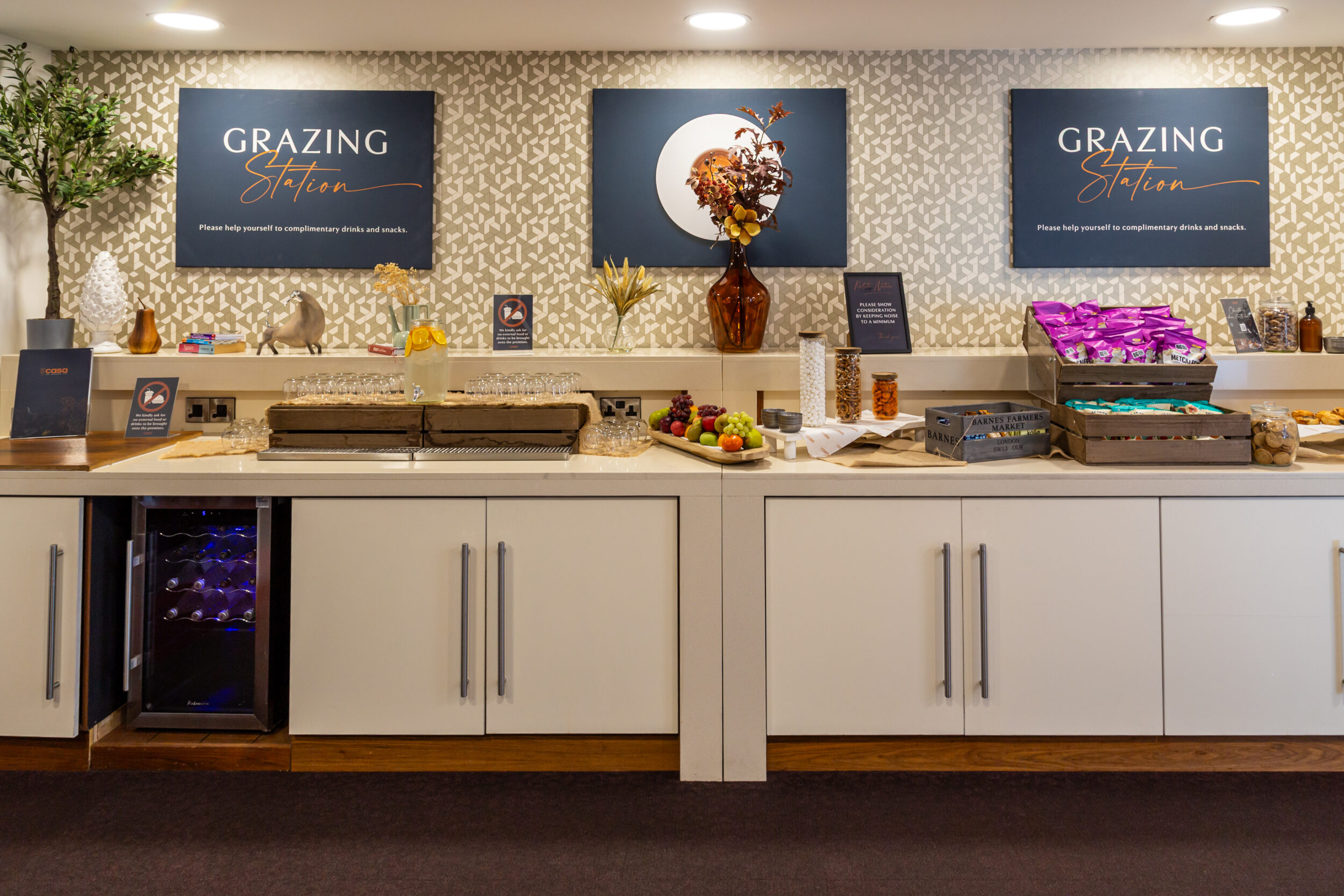 Chesterfield meeting and conference grazing station at Casa Hotel